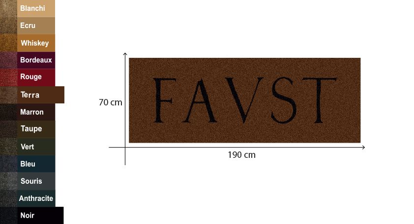 tapis personnalisé coco faust