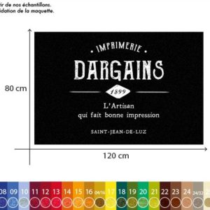 tapis personnalisé nylon imprimerie