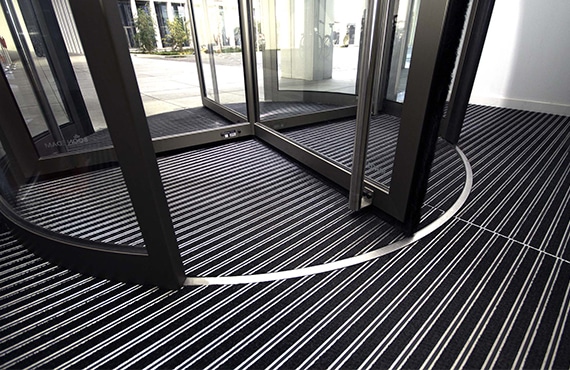 Tapis extérieur caoutchouc structure aluminium