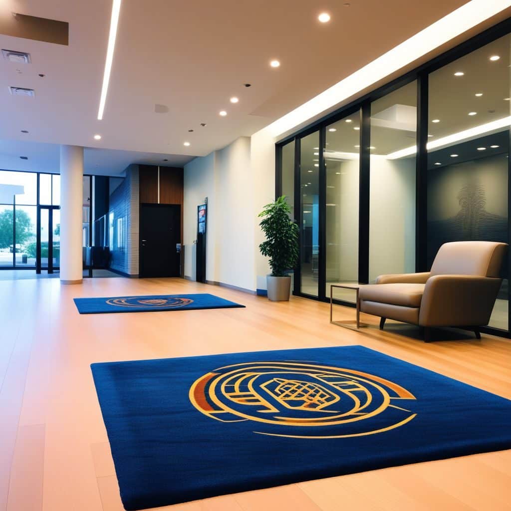 tapis logo entreprise